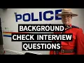Police Officer Reference Interview Questions