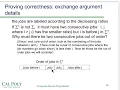 Exchange Argument-Proof of Correctness for Total Weighted Time to Completion