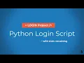 How to create a persistent Login script on Python
