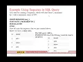 UNIT NO 3 INTERACTIVE SQL and ADVANCE SQL SQL PERFORMANCE TUNING-Sequences