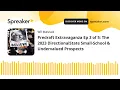 Predraft Extravaganza Ep 3 of 5 The 2023 DirectionalState Small-School Undervalued Prospects