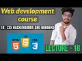 18 CSS Backgrounds And Borders - web development Tutorial Course CSS course