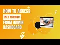 How to Access User Accounts from WordPress Admin Dashboard without Password