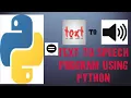 Text to Speech in Python Just 4 lines of code