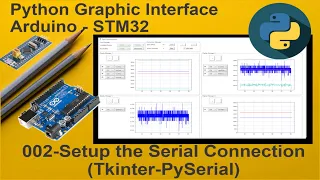 002-Python Live stream Graphic UI Arduino-STM32 Setup the Serial Connection Tkinter - PySerial