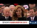 Beyonce National Anthem at Presidential Inauguration Ceremony 2013 | ABC News