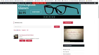 How to edit an ad in GON Classifieds