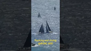 Just after the RORC 600 start …. #svsaracenstravels