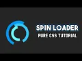 CSS Spin Loader Animation Effect HTML5 CSS3 Full Tutorial