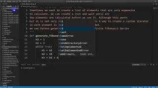 Create an infinite Fibonacci Series in Python