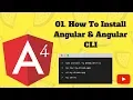 AngularJS 4 Tutorial 01 How to install angular and angular cli
