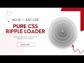 How to Create a Ripple Loader with Glowing Icon using Pure CSS Step-by-Step Tutorial
