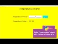 Create temperature converter with python-tkinter