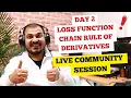 Day 2-Forward Propogation Loss Functions Chain Rule Of Derivatives Deep Learning Live