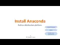 P01E01 Install Anaconda - A Python Distribution Platform Jupyter Spyder NumPy SciPy Matlibplot