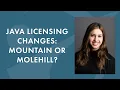 Java Licensing Changes Mountain or Molehill