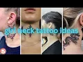 Women neck tattoo designs female tattoos for girls
