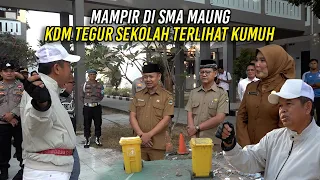 MAMPIR DI SEKOLAH MAUNG | KDM TEGUR SEKOLAH TERLIHAT KUMUH