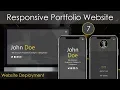 Responsive Portfolio Website 7 - Website Deployment