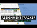 Automated Assignment Tracker in Google Sheets Free Template