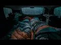 10 Hours ⚡️ Rain Sound On Window Car with Thunder SoundsㅣSleep, Study and Relaxation, Meditation