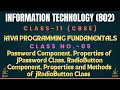 CLASS-XI IT-802 CBSE BOARD JAVA PROGRAMMING FUNDAMENTALS CLASS-09