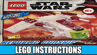 LEGO Instructions | Star Wars | 912178 | Republic Gunship (LEGO Magazine)