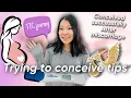 My Trying to Conceive Tips How I get pregnant after a miscarriage Pregnancy after Miscarriage TTC