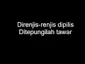 Lagu Kahwin Direnjis renjis Dipilis R Ismail lirik