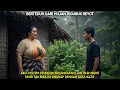 Lagu Bude memperlihatkan kebun rimbunnya didalam gubuk reyot saat huja deras..