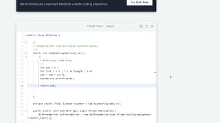 Simple Array Sum Java Hackerrank 1