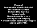 Lagu eminem, (godzilla) lyrics