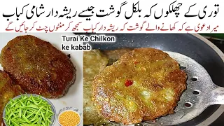 کھانےوالےکباب کھاکرکہیں گے واہ کاش پہلےہمیں بھی یہ طریقہ معلوم ہوتا Turai Ke Chilkon ke Kabab Recipe