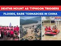China Floods Deaths Mount Even As Typhoon Threatens More Rains Roads Turn Rivers Snakes Roam Free