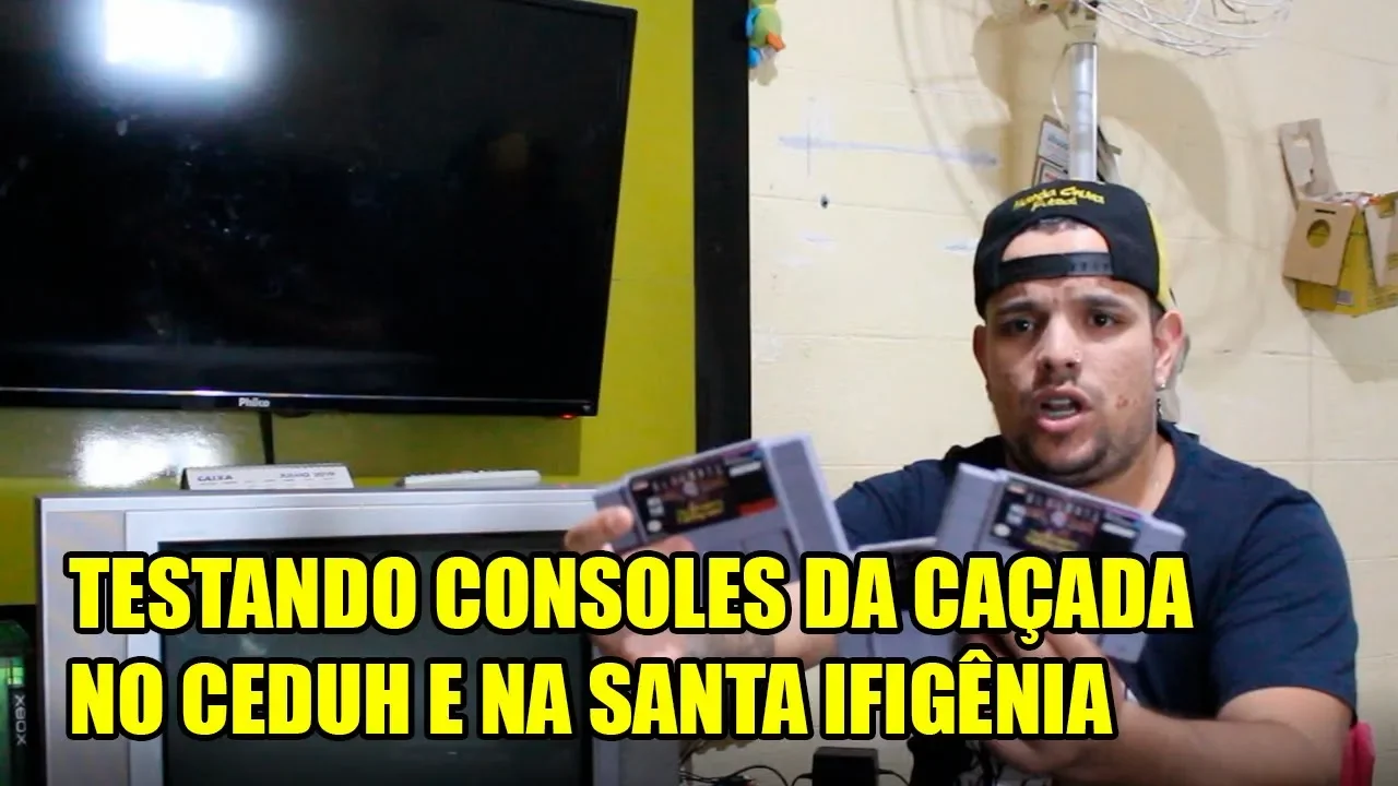 TESTANDO OS CONSOLES DA CAÇADA QUE FIZ NO CEDUH E NA SANTA IFIGÊNIA