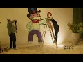 ALEC MONOPOLY Painting mural at the FIFA WORLD CUP DOHA QATAR