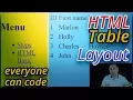 Wrap the table in layout
