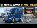 Kenworth T680 Eaton transmission permanent lockout code 71