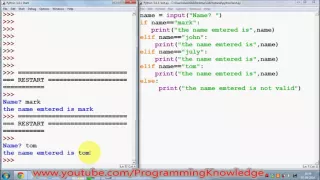 Python Tutorial for Beginners 10 Python elif and nested if Statements YouTube