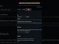 How to Rename GitHub Repository
