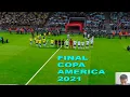 PES - ARGENTINA vs BRAZIL COPA AMERICA 2021 FINAL - Full match HD efootball gameplay