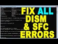 DISM Cleanup-Image RestoreHealth SFC ScanNow not Working Windows 11 10 8 7 Fix All Errors