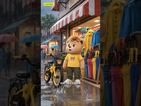 Asher ki cycle aur raincoat 🌧️