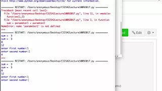Python Midterm Review