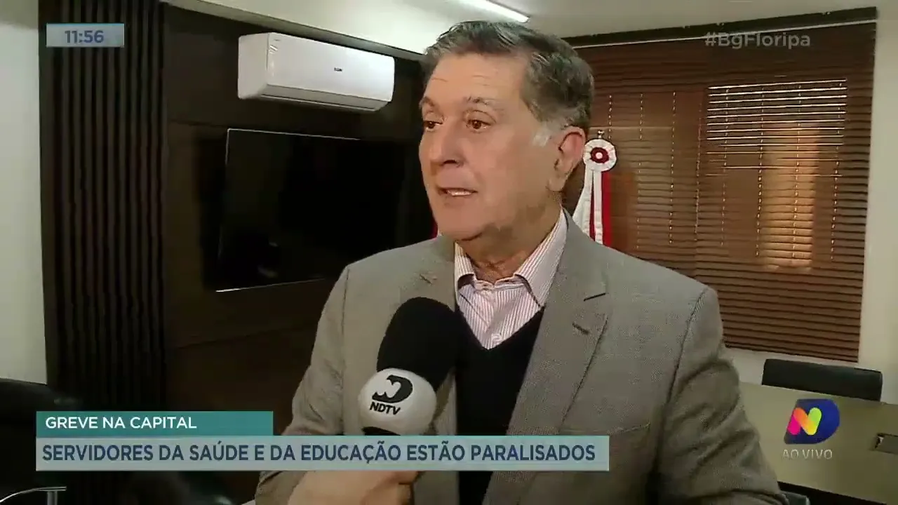 Greve em Florianópolis: servidores da saúde e da educação estão paralisados