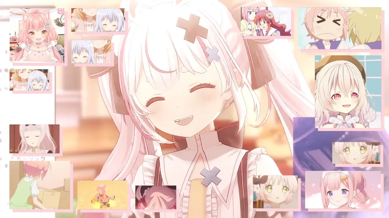 桃色の