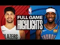 TRAIL BLAZERS at THUNDER FULL GAME HIGHLIGHTS December 31 2025