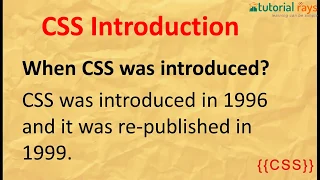 CSS Tutorial introduction part 1 - Tutorial Rays By Umar Rahman
