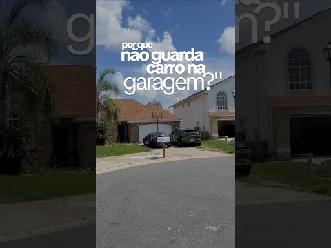 Por que o americano nao costuma guardar o carro na garagem? 👇