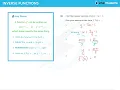 Inverse Functions - GCSE and IGCSE Maths